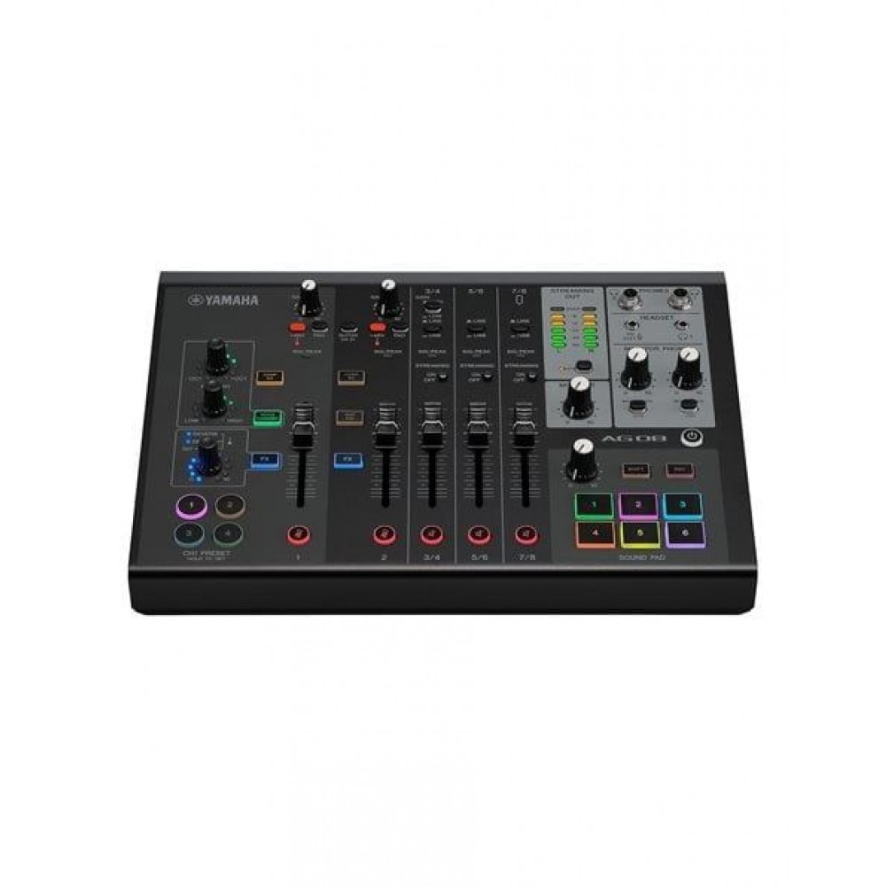 YAMAHA AG-08-BLACK Live Streaming Mixer YAMAHA AG-08-BLACK Live Streaming Mixer