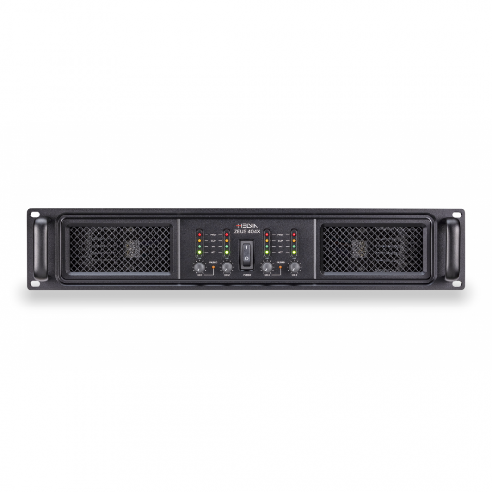 HELVIA ZEUS 404X | Τετρακάναλος Ενισχυτής 4x 400W/8Ω & 600W/4Ω, με Crossover HELVIA ZEUS 404X | Τετρακάναλος Ενισχυτής 4x 400W/8Ω & 600W/4Ω, με Crossover