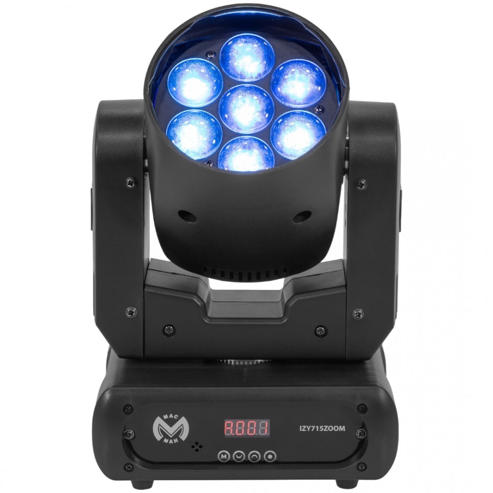 MAC MAH IZY715 ZOOM Κινούμενη Kεφαλή Wash 7x15W RGBW 4-in-1 LED MAC MAH IZY715 ZOOM Κινούμενη Kεφαλή Wash 7x15W RGBW 4-in-1 LED