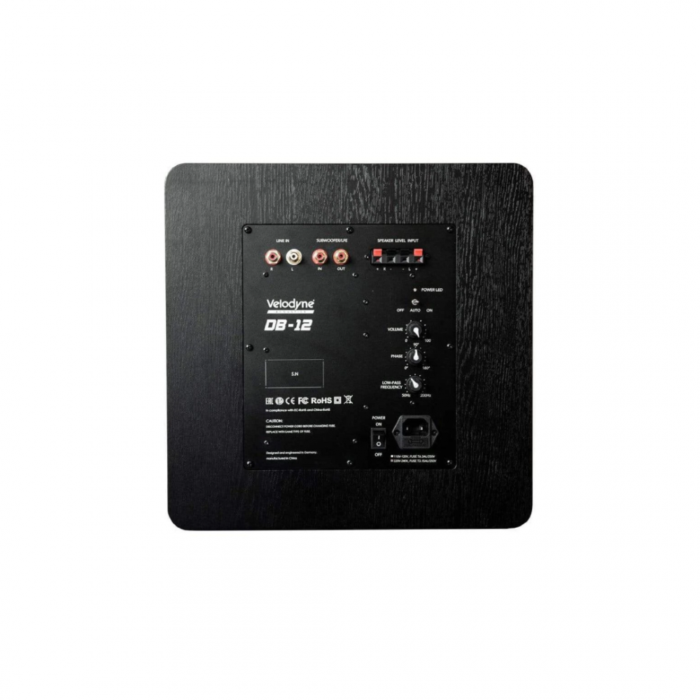 Velodyne Acoustics Deep Blue 12 Active Subwoofer 12'' 350W RMS Black Velodyne Acoustics Deep Blue 12 Active Subwoofer 12'' 350W RMS Black