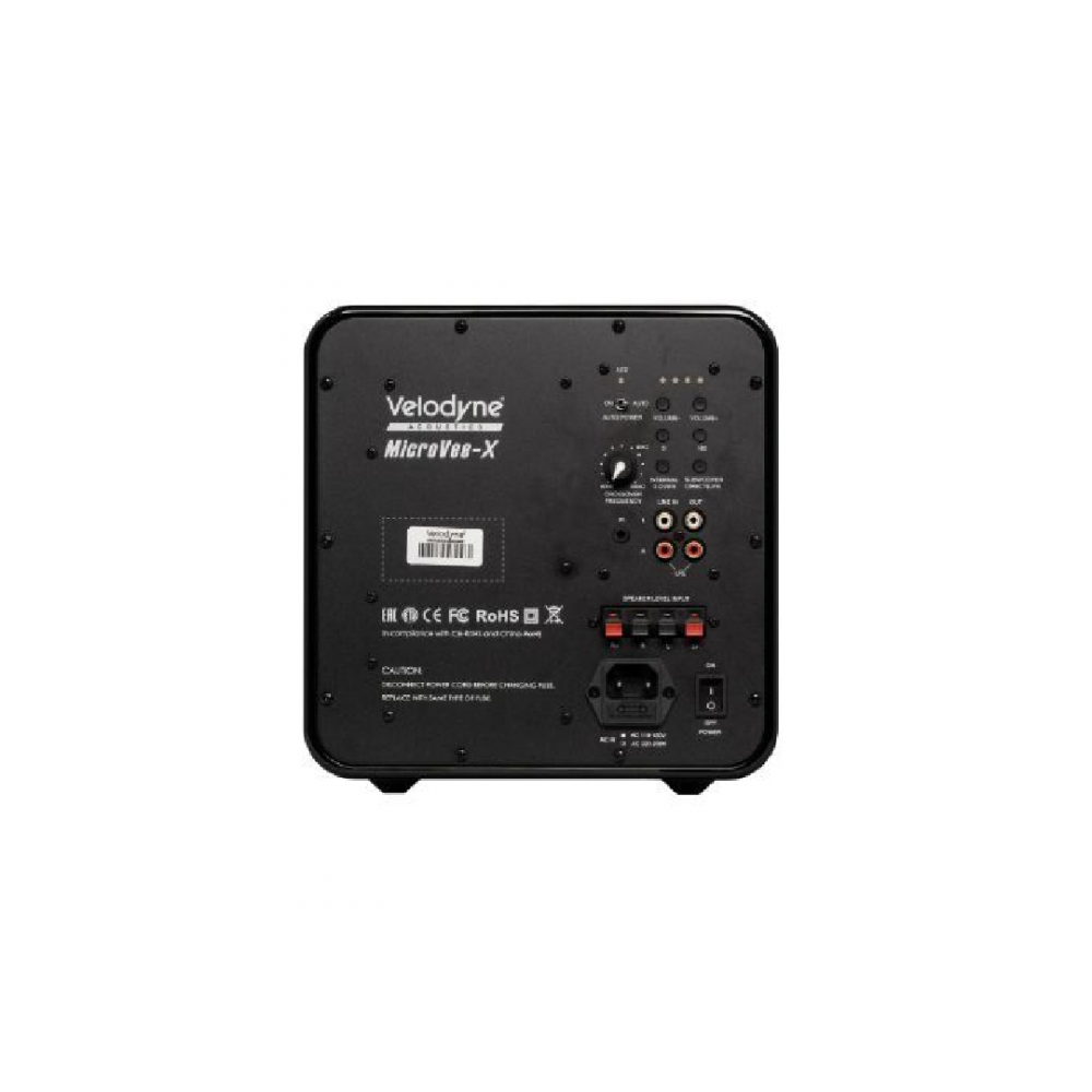 Velodyne Acoustics MicroVee X Active Subwoofer 6,5'' Black Gloss Velodyne Acoustics MicroVee X Active Subwoofer 6,5'' Black Gloss