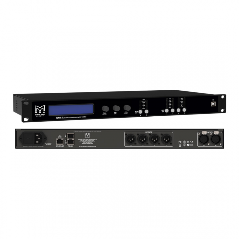 MARTIN AUDIO DX0.4 Speaker controller 2 in / 4 out MARTIN AUDIO DX0.4 Speaker controller 2 in / 4 out