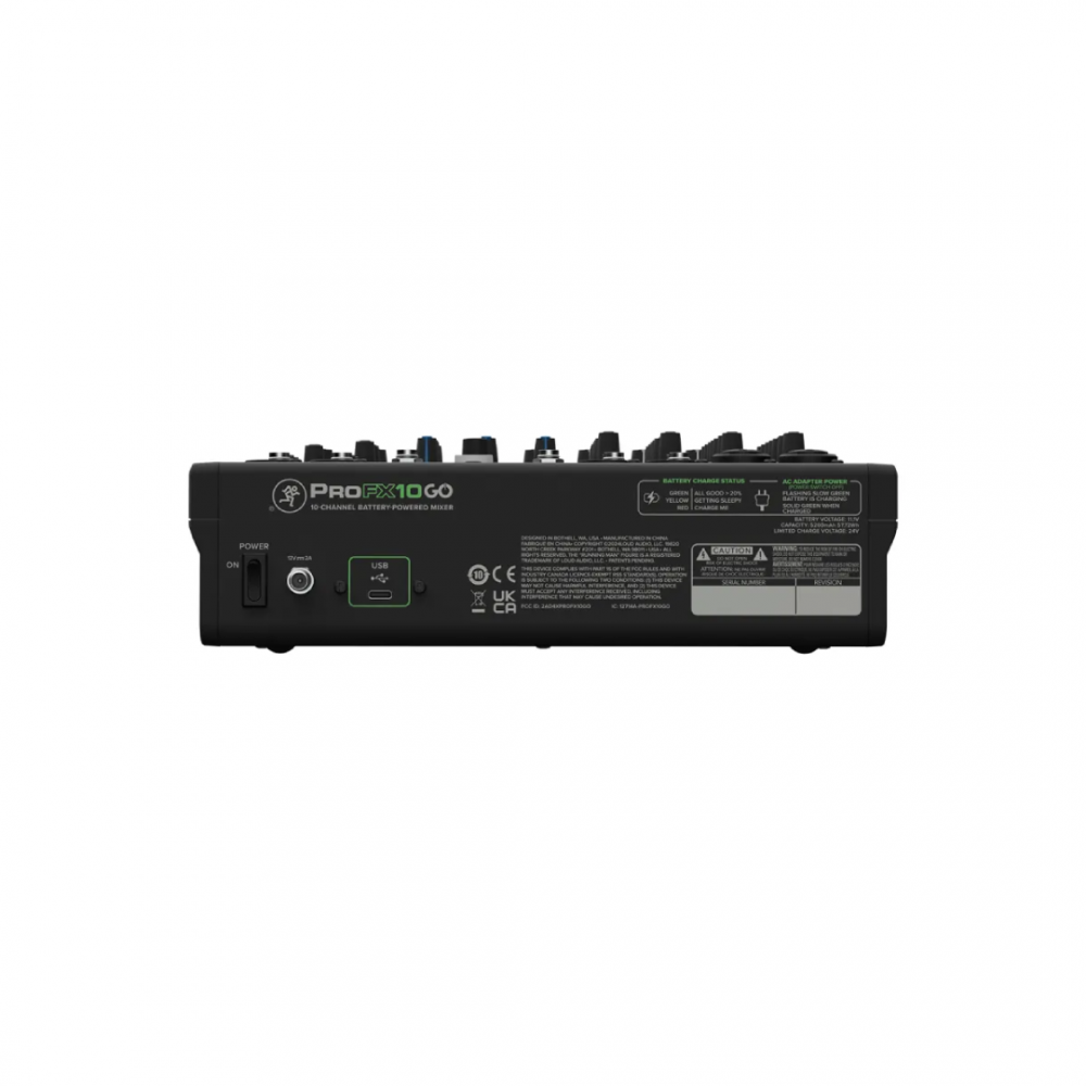 Mackie ProFX10GO Αναλογική Κονσόλα Ήχου με μπαταρία Mackie ProFX10GO Αναλογική Κονσόλα Ήχου με μπαταρία