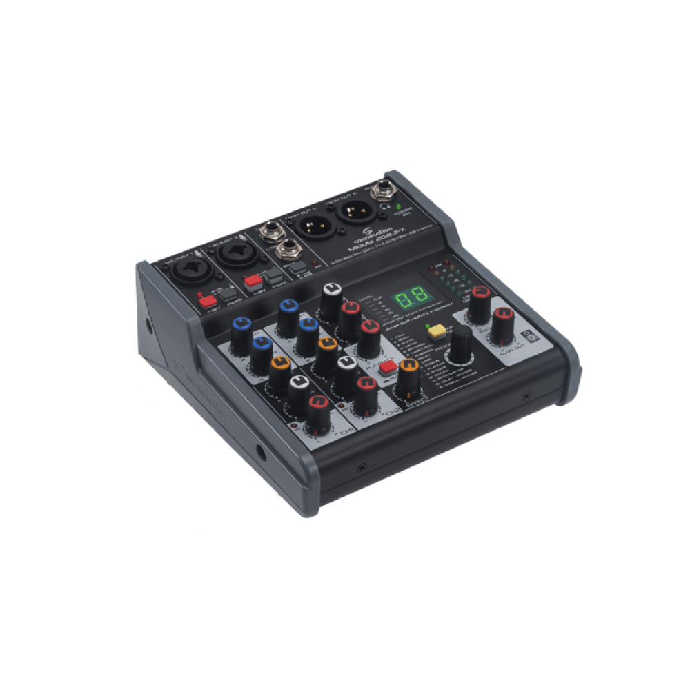 SOUNDSATION MIOMIX 202UFX | Κονσόλα Μίξης Ήχου 4 Kαναλιών με USB & Εφφέ