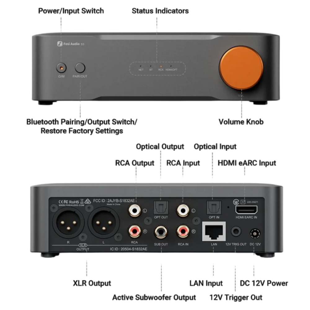 Fosi Audio S3 Balanced HiFi Streamer Fosi Audio S3 Balanced HiFi Streamer