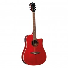 NXTD100CE SEETHROUGH RED EKO GUITARS