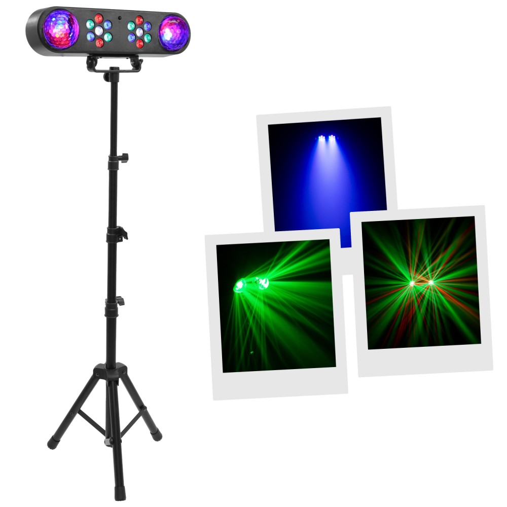BOOMTONE DJ VGAS | Μπάρα Πολυεφέ 2x RGB Led και 2x ColorBall BOOMTONE DJ VGAS | Μπάρα Πολυεφέ 2x RGB Led και 2x ColorBall