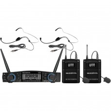ZZiPP TXZZ584 | Σετ 2x Μικρόφωνα Κεφαλής, 2x Bodypack & Διπλός Δέκτης 48 Kαναλιών ZZiPP TXZZ584 | Σετ 2x Μικρόφωνα Κεφαλής, 2x Bodypack & Διπλός Δέκτης 48 Kαναλιών
