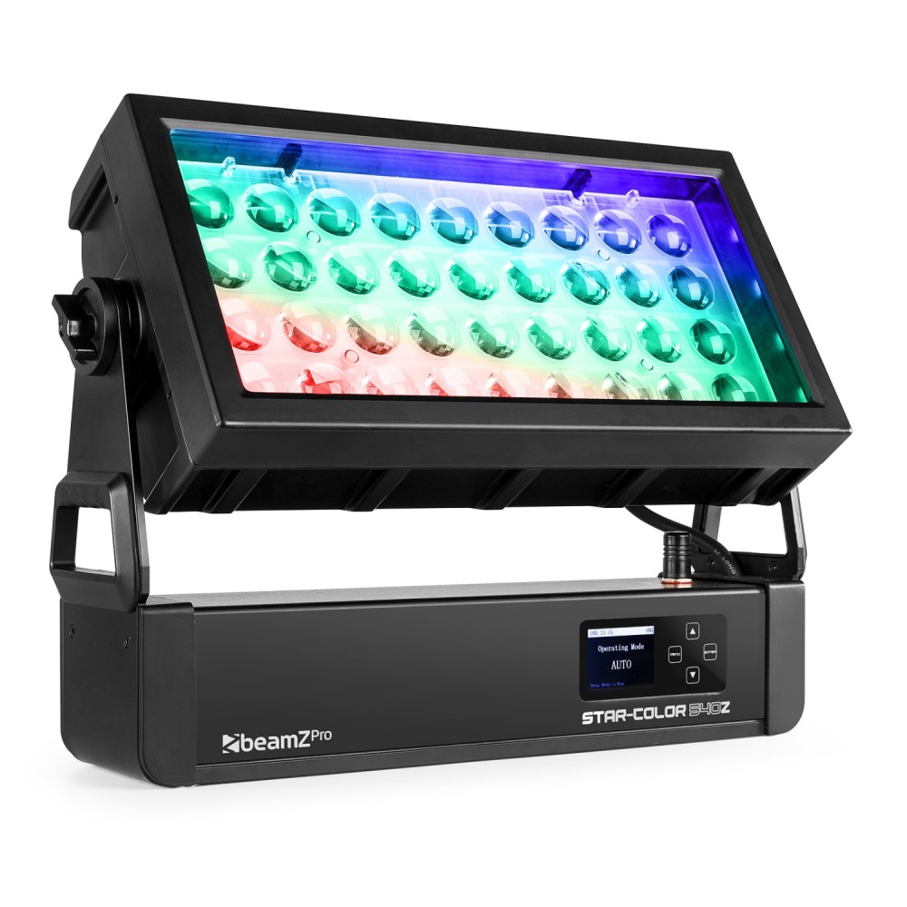BeamZPro STARCOLOR540Z | Αρχιτεκτονικός Προβολέας 36x15W LED RGBW με zoom 7°x58°, IP65, WDMX & Backlight