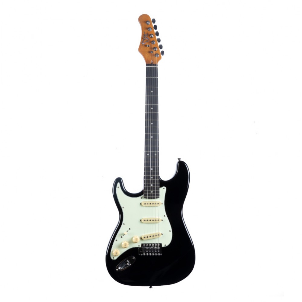 EKO GUITARS ST300 LH BLACK | Αριστερόχειρη Ηλεκτρική Κιθάρα Τύπου Stratocaster, Μαύρη