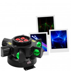 MAC MAH MEGA UFO LZR | Κινούμενη Υβριδική Κεφαλή Laser / Beam / Par