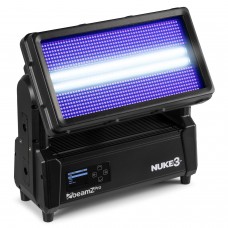 BeamZPro NUKE3 | Yβριδικό Κινούμενο Strobe/Wash, IP65, 2x48x10W CW/864x0.5W, RGB, SMD