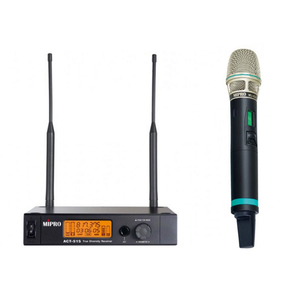 MIPRO ACT515H80 UHF 620-644 MHz | Σετ Πυκνωτικό Μικρόφωνο Χειρός ACT500H80 & Δέκτης ACT515 MIPRO ACT515H80 UHF 620-644 MHz | Σετ Πυκνωτικό Μικρόφωνο Χειρός ACT500H80 & Δέκτης ACT515