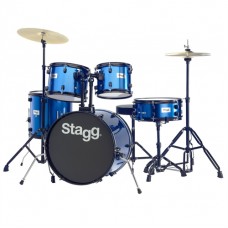 STAGG TIM120B BL Ακουστικό Drum Set με Πιατίνια