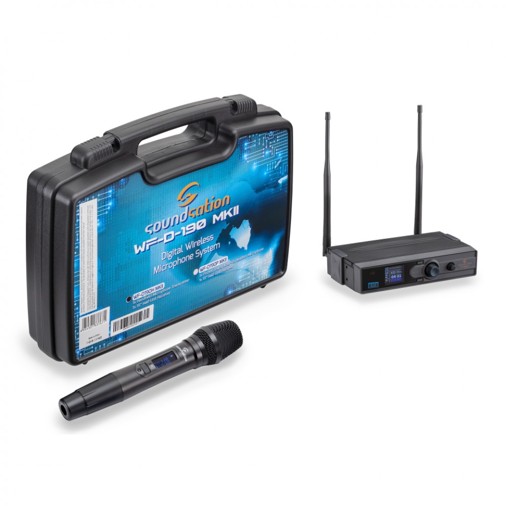 SOUNDSATION WFD190H MKII A1 | Σετ Ασύρματο Μικρόφωνο Χειρός UHF 521.4-549.6MHz με Δέκτη SOUNDSATION WFD190H MKII A1 | Σετ Ασύρματο Μικρόφωνο Χειρός UHF 521.4-549.6MHz με Δέκτη