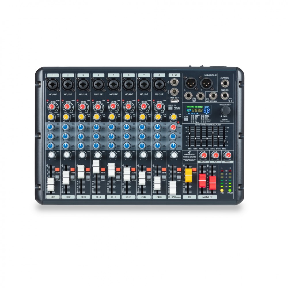 SOUNDSATION YOUMIX810 PRO | Κονσόλα Μίξης Ήχου 10 Καναλιών με Bluetooth, USB, PC Interface & 99 Εφφέ SOUNDSATION YOUMIX810 PRO | Κονσόλα Μίξης Ήχου 10 Καναλιών με Bluetooth, USB, PC Interface & 99 Εφφέ