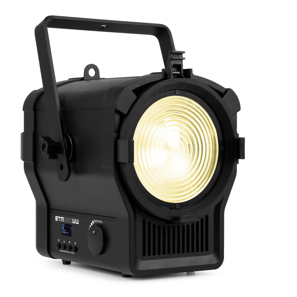BeamZPro BTM250WW | Θεατρικός Προβολέας Fresnel 250W WW COB LED, 3200K, Motorized Zoom 15°-55° BeamZPro BTM250WW | Θεατρικός Προβολέας Fresnel 250W WW COB LED, 3200K, Motorized Zoom 15°-55°