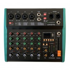 ZZiPP ZZMXBTR6 | Compact Αναλογική Κονσόλα 6 Καναλιών με DSP Multi-Effect & Bluetooth ZZiPP ZZMXBTR6 | Compact Αναλογική Κονσόλα 6 Καναλιών με DSP Multi-Effect & Bluetooth