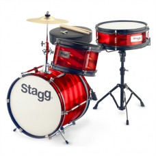 STAGG TIM JR 3/12B RD Ακουστικό Drum Set Junior με Πιατίνια