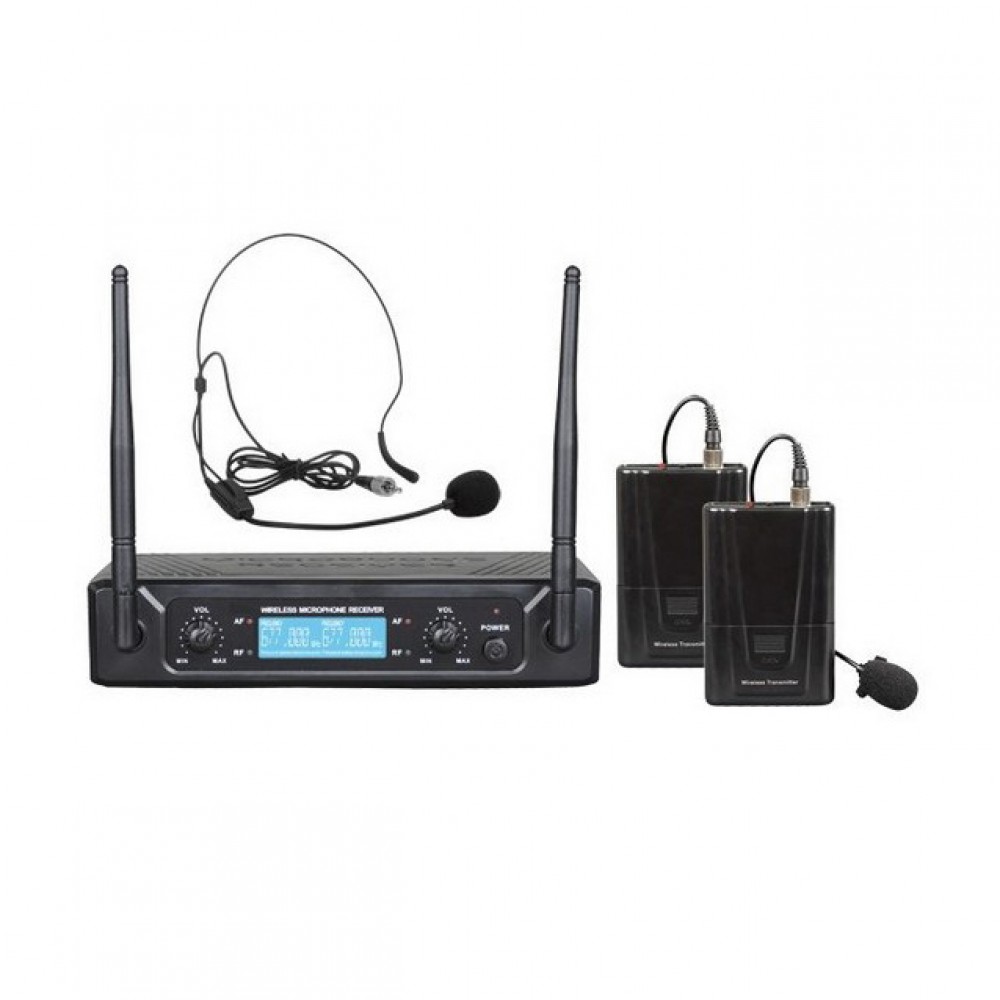 ZZiPP TXZZ522 | Σετ 2x Μικρόφωνο Πέτου, 2x Κεφαλής, 2x Bodypack & Διπλός Δέκτης Σταθερής Συχνότητα ZZiPP TXZZ522 | Σετ 2x Μικρόφωνο Πέτου, 2x Κεφαλής, 2x Bodypack & Διπλός Δέκτης Σταθερής Συχνότητα